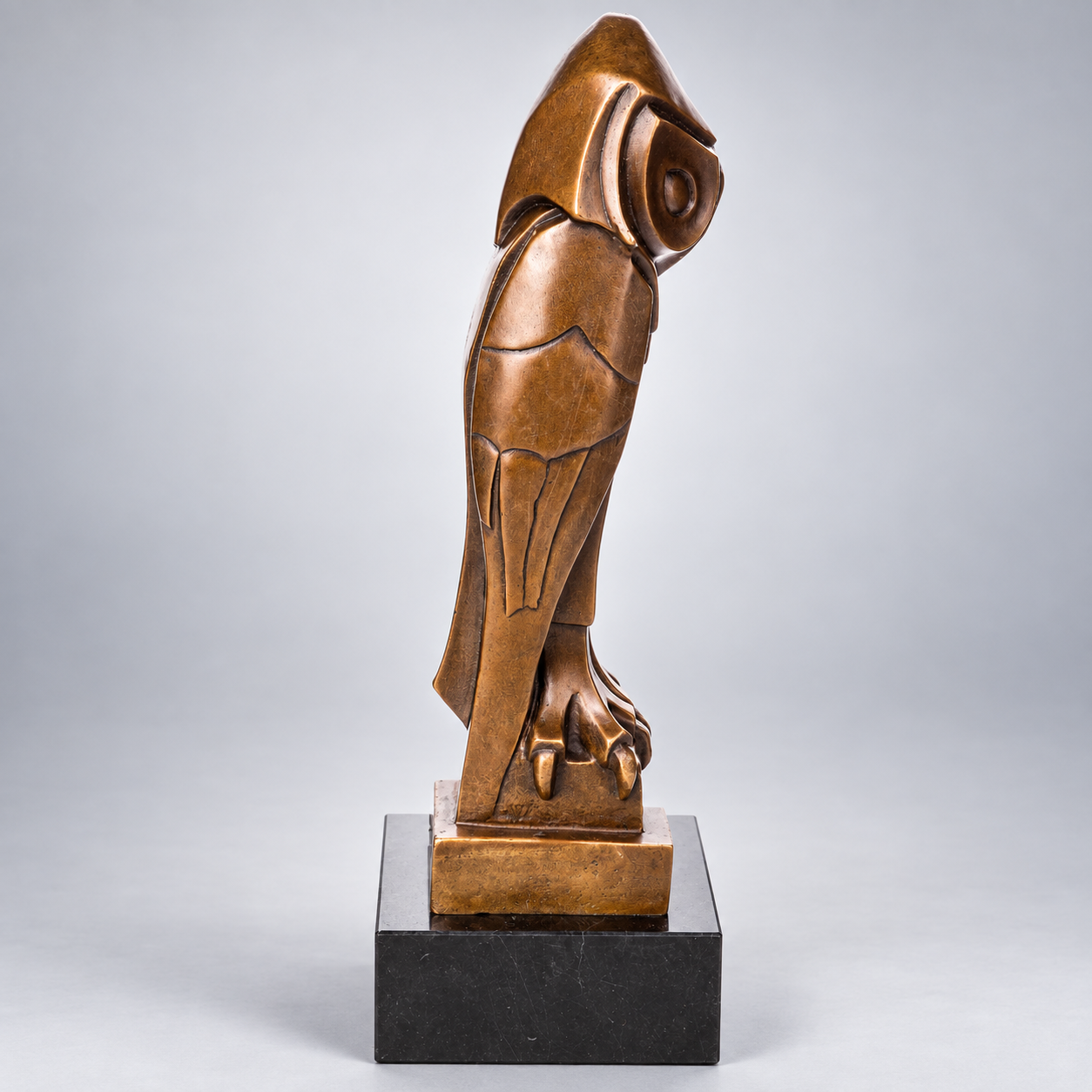 Owl Art Deco Bronze Sculpture – view 3