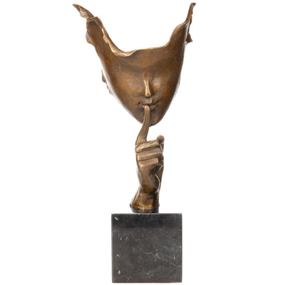 Modern Bronze Figure Abstract Face | Handcrafted Bronze Decor