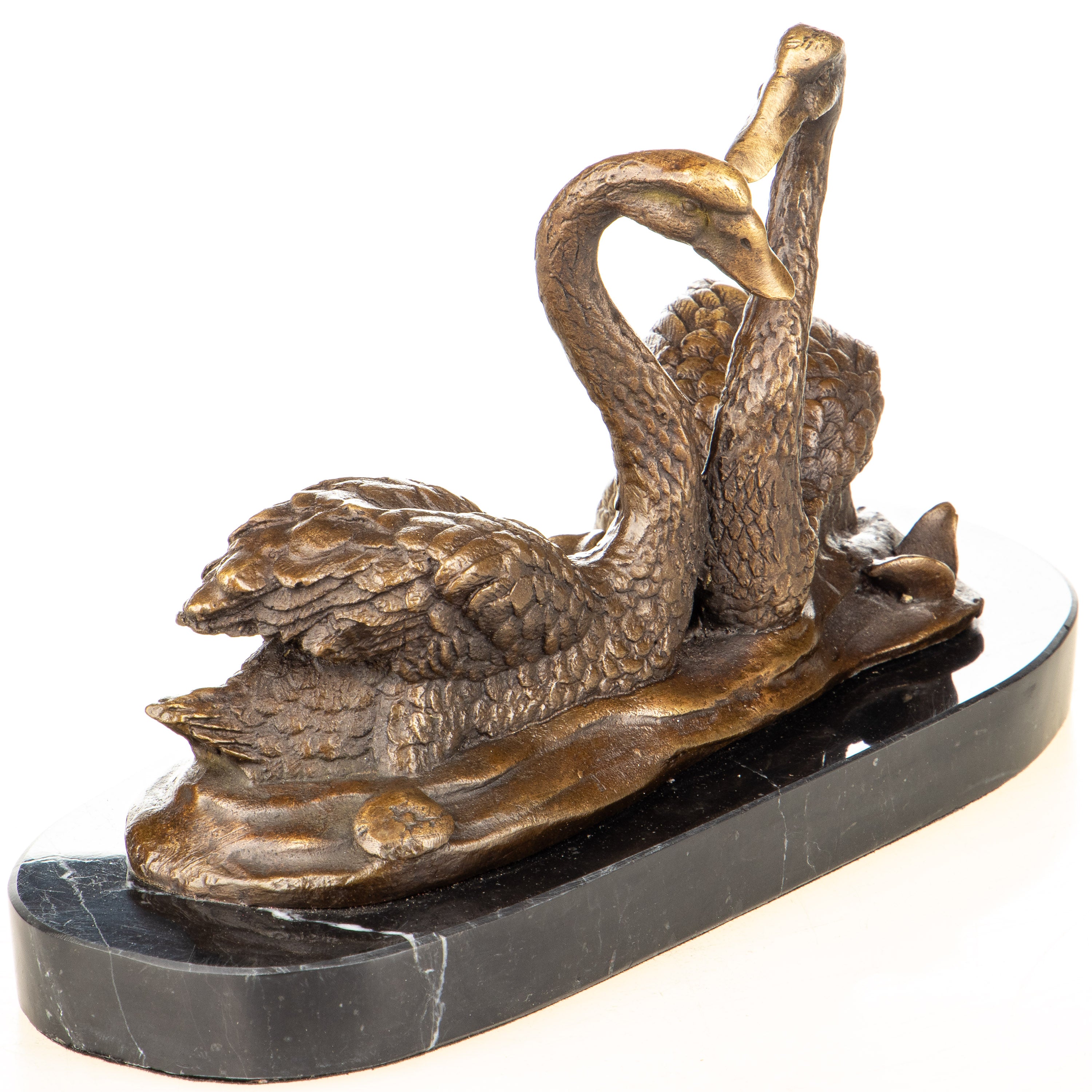 Swan Pair Bronze Sculpture