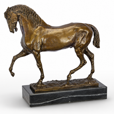 Trotting Horse | Handcrafted Bronze Decor | Unique Home Accent