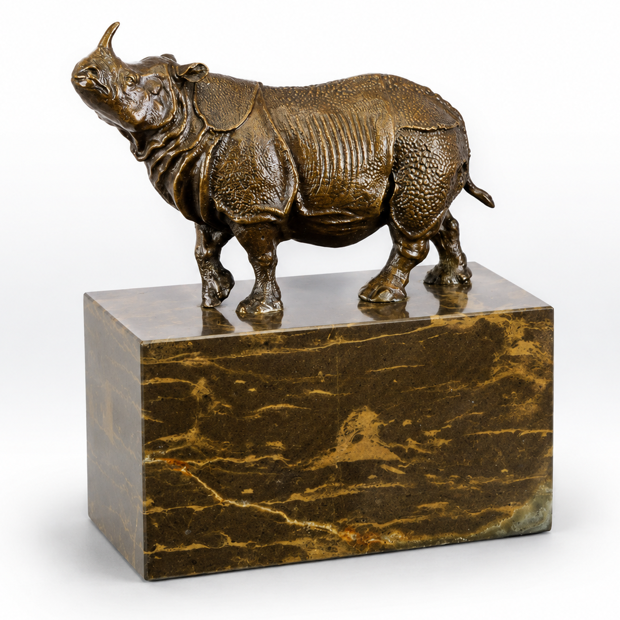 Rhinoceros | Handcrafted Bronze Decor | Unique Home Accent | Gift Idea