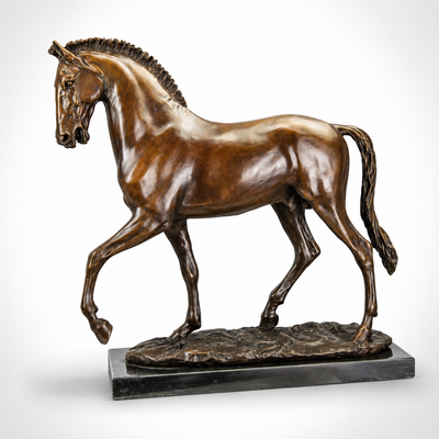 Trotting Horse | Handcrafted Bronze Decor | Unique Home Accent