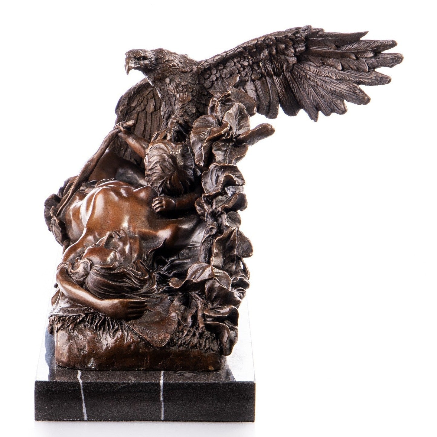 Zeus and Ganymede Erotic Bronze Sculpture, Mythology & Deity Sculpture