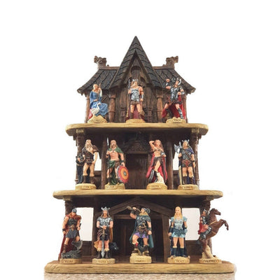 Hand-Painted Nordic Gods Statues: Norse Mythology Figurines Set