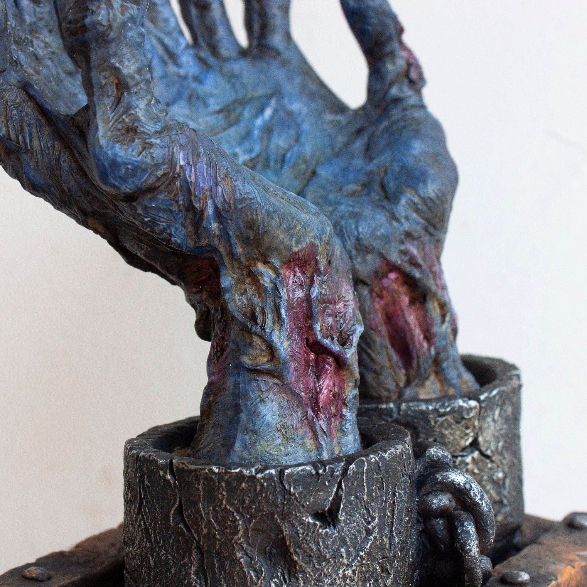 Veronese Design Zombie Hand Statue: Halloween Decor Sculpture