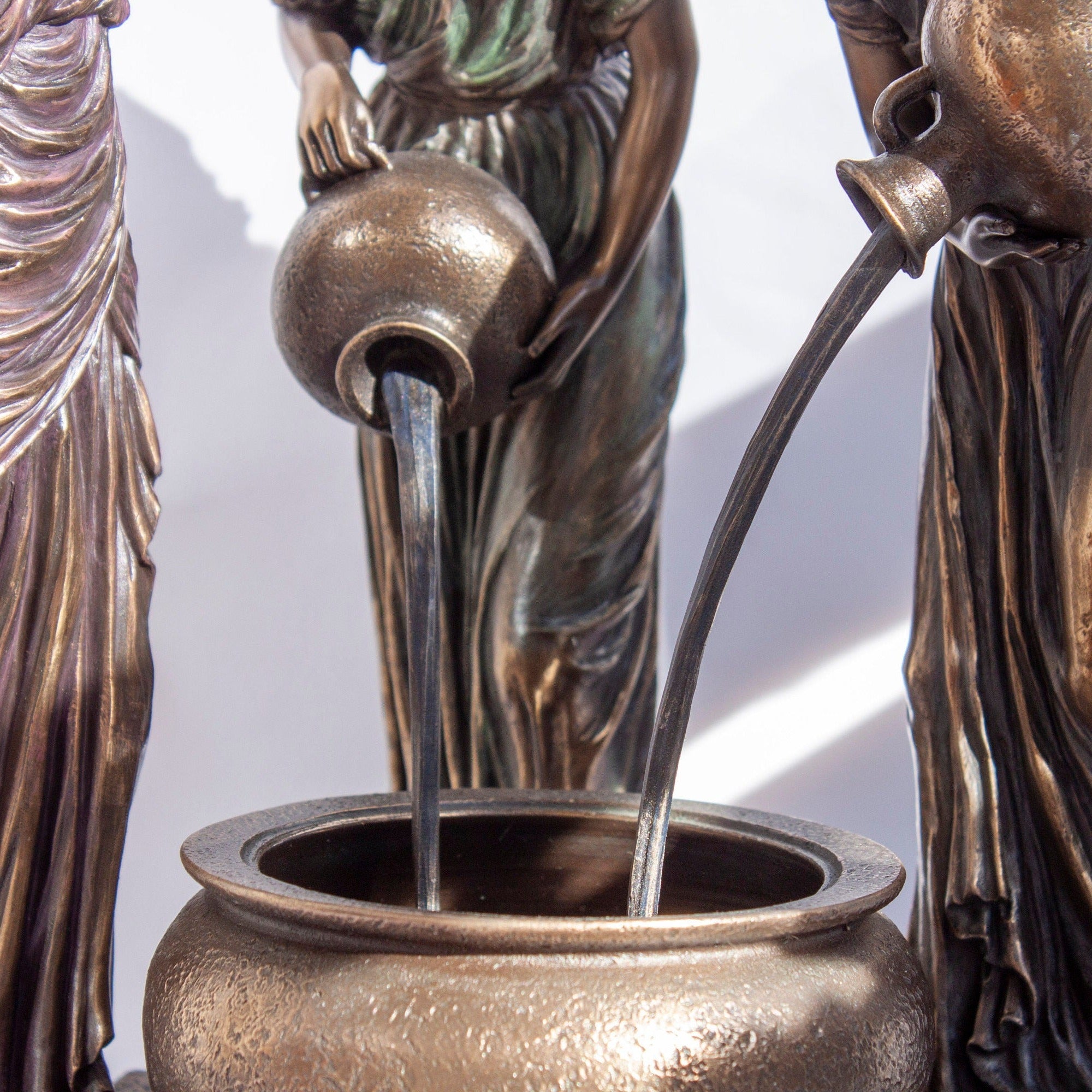 Danaides Statue: John William Waterhouse, Greek Mythology Bronze Finish Figurine
