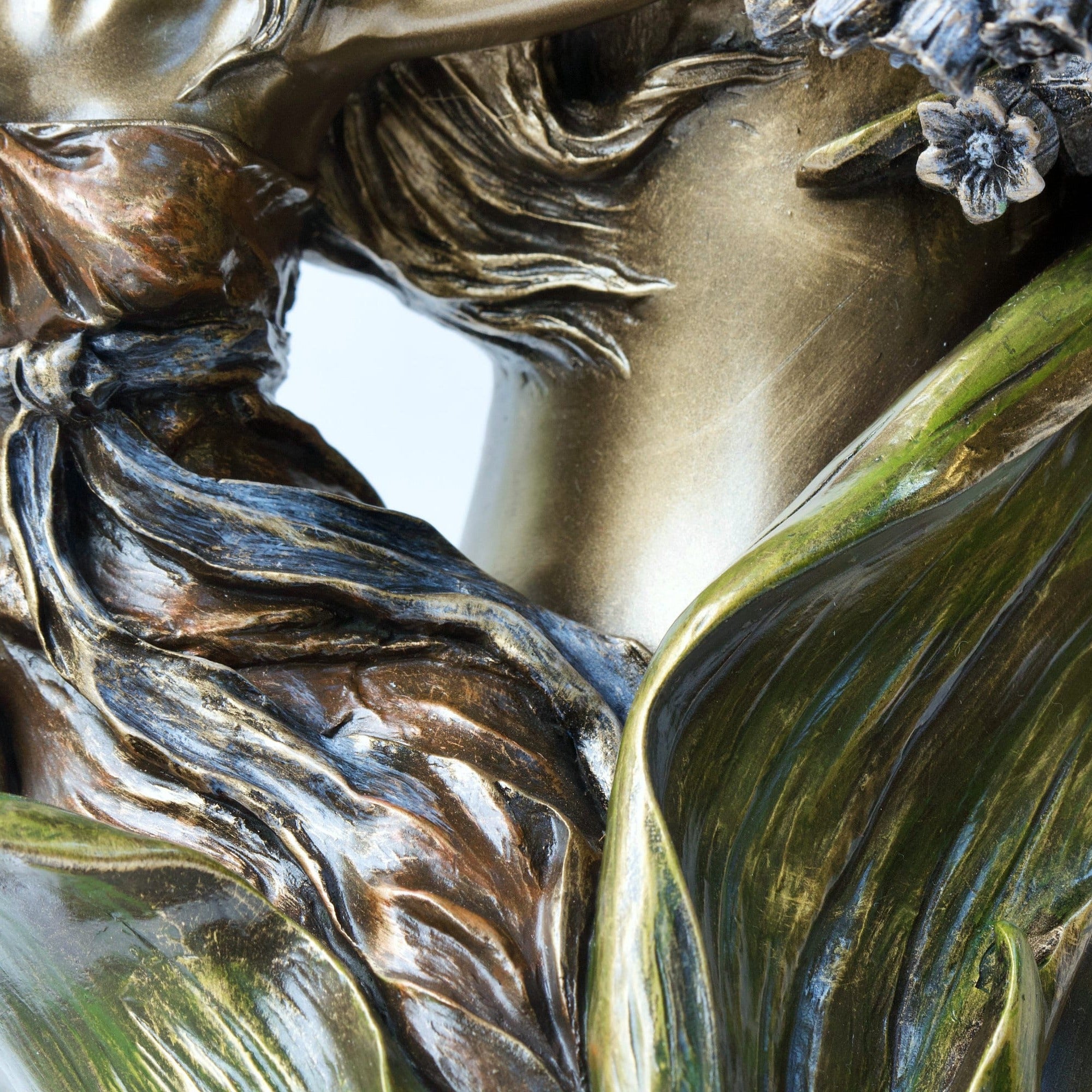 15.35 Inc Art Nouveau Vase with Hyacinths and Woman shape