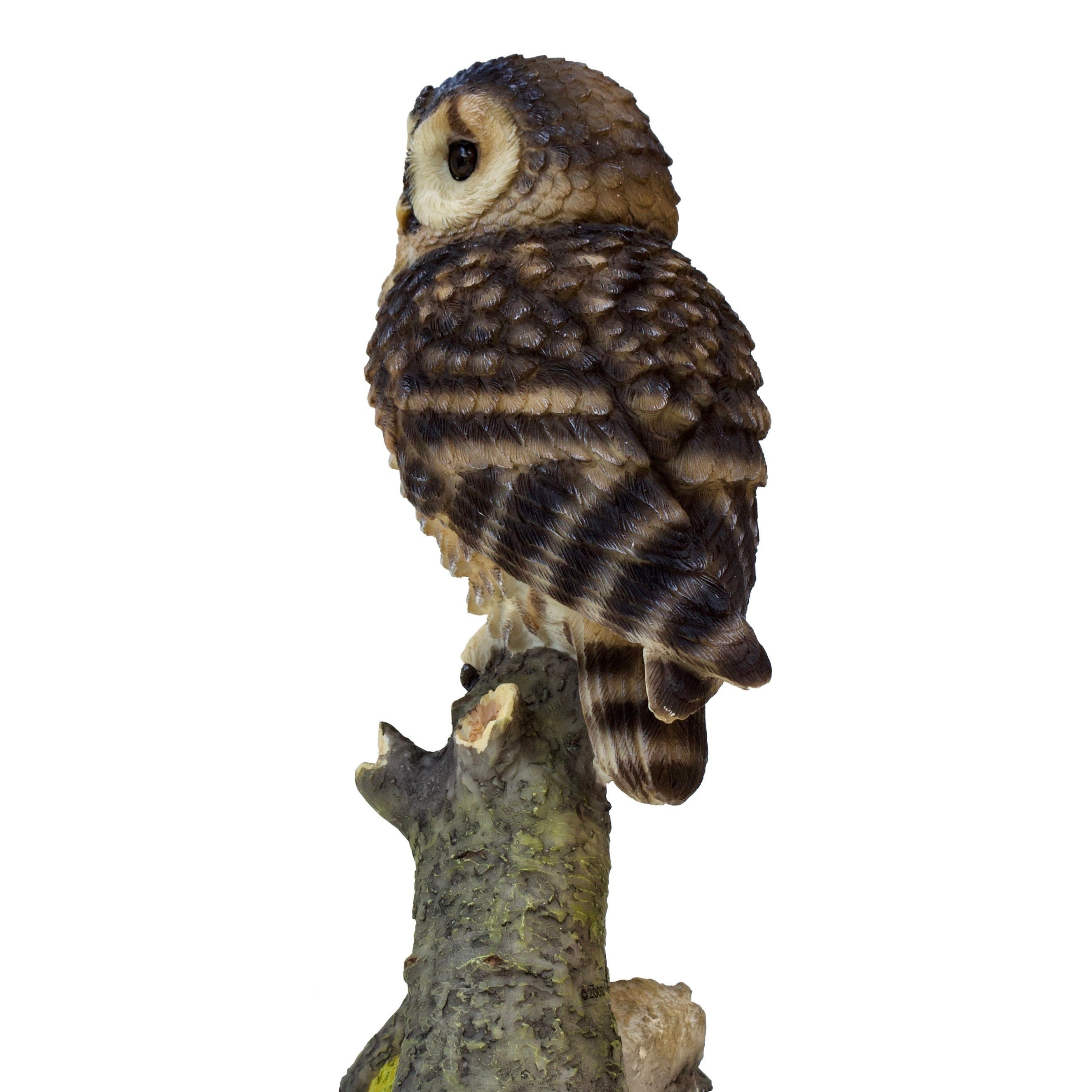 Handpainted Owl on Branch Figurine - Veronese Design