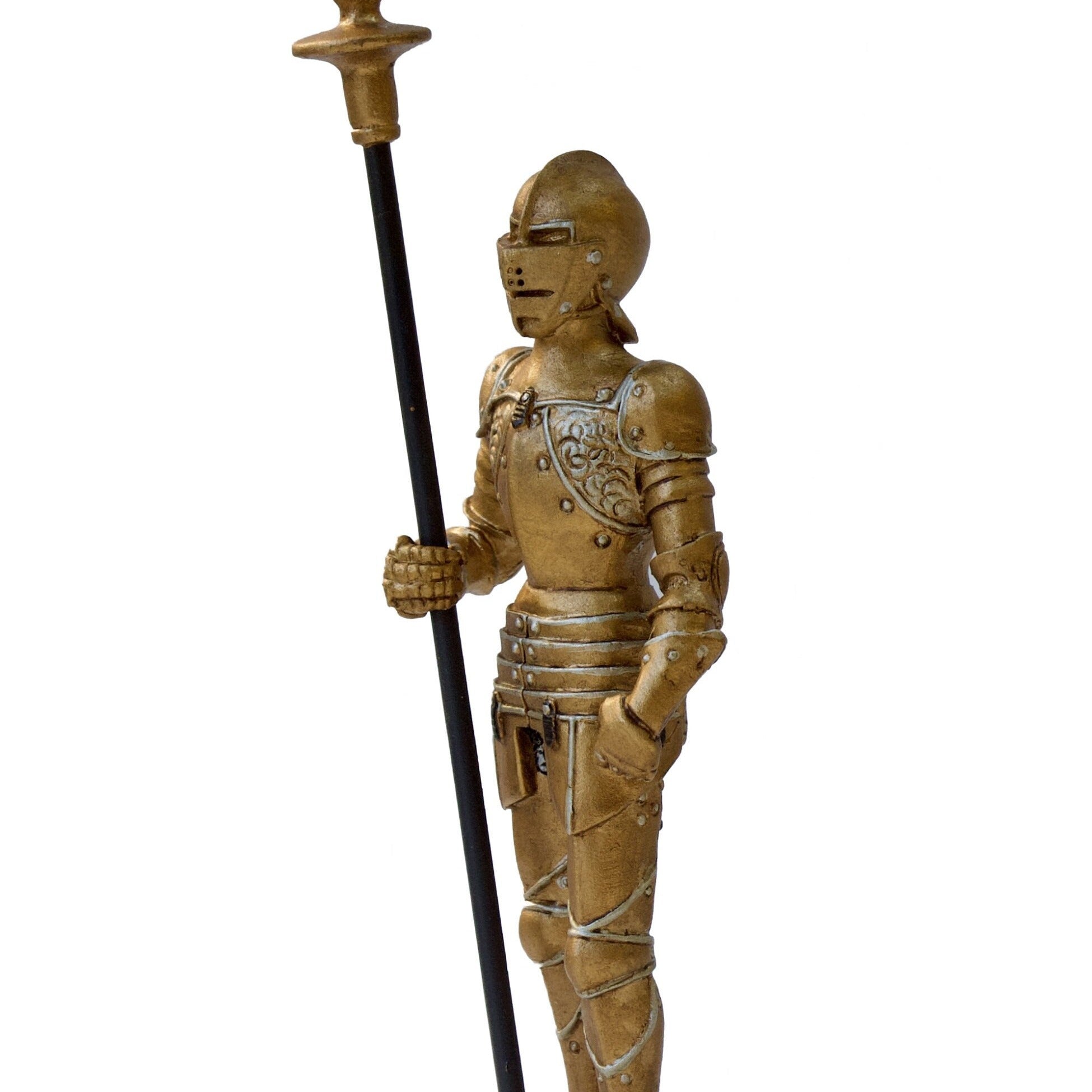 Solid Pewter Medieval Statue. Pewter Military Solider Figurine.