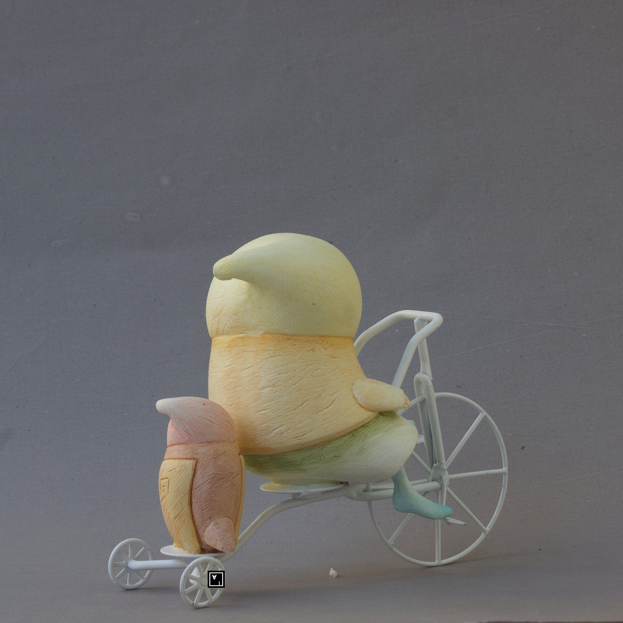 Ima Naroditskaya Art Doll Figurine: Child on Tricycle