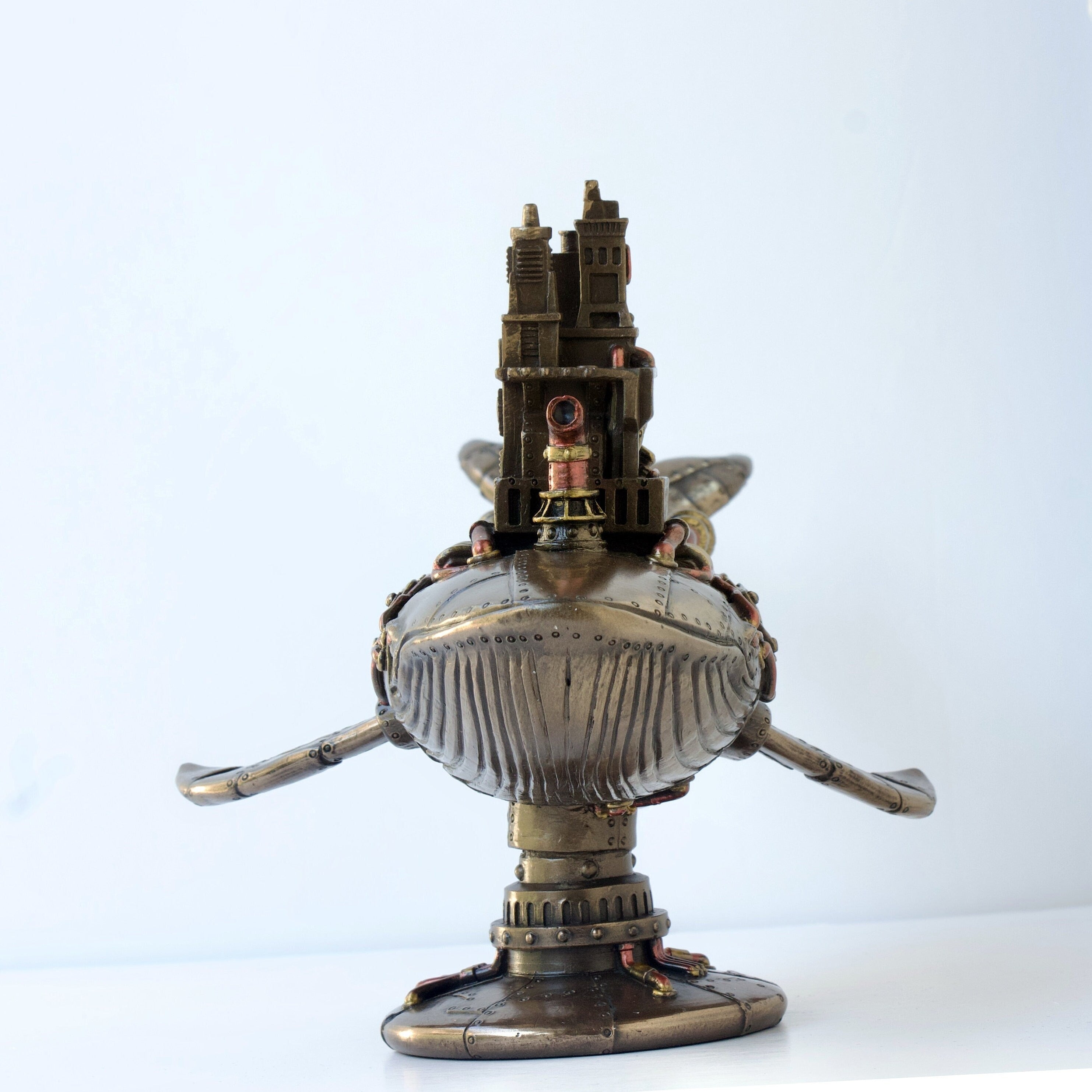 Steampunk Galactic Ship Whale Statue