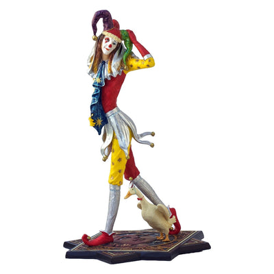Jester Clown with Duck Figurine - Veronese Design