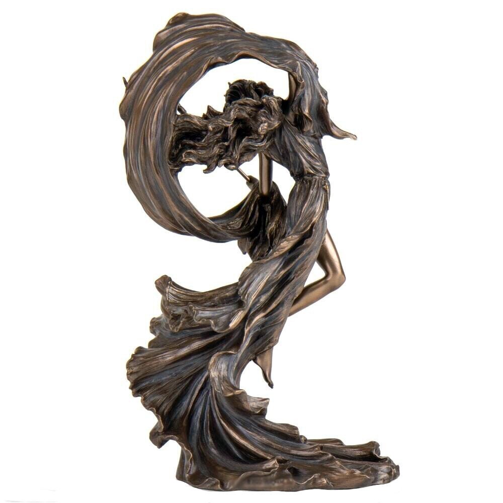 Nyx Statue, Greek Goddess of Night, 11 Inch Cold Cast Bronze Figurine