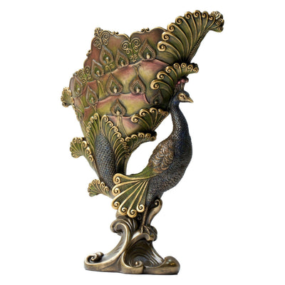 Art nouveau Peacock Centerpiece Bowl