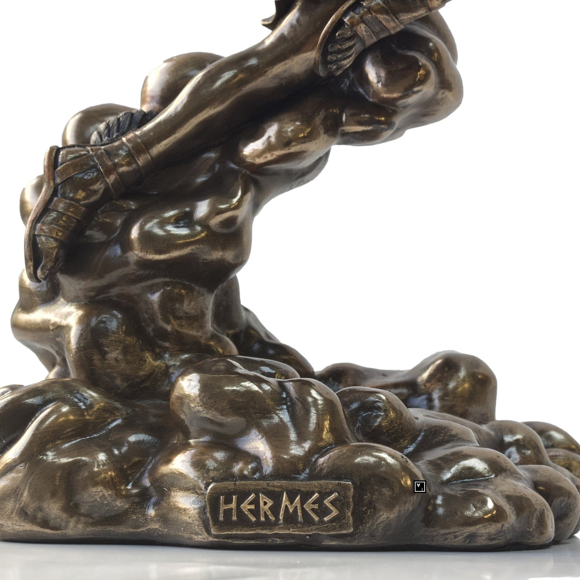 Veronese Design Hermes Statue, Cold Cast Resin, Bronzed Figurine