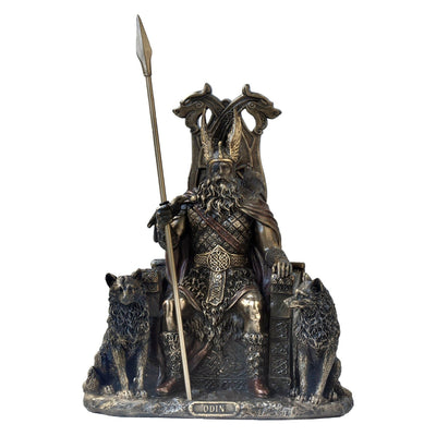 Odin Statue Figurine, Norse God on Throne - Veronese Design