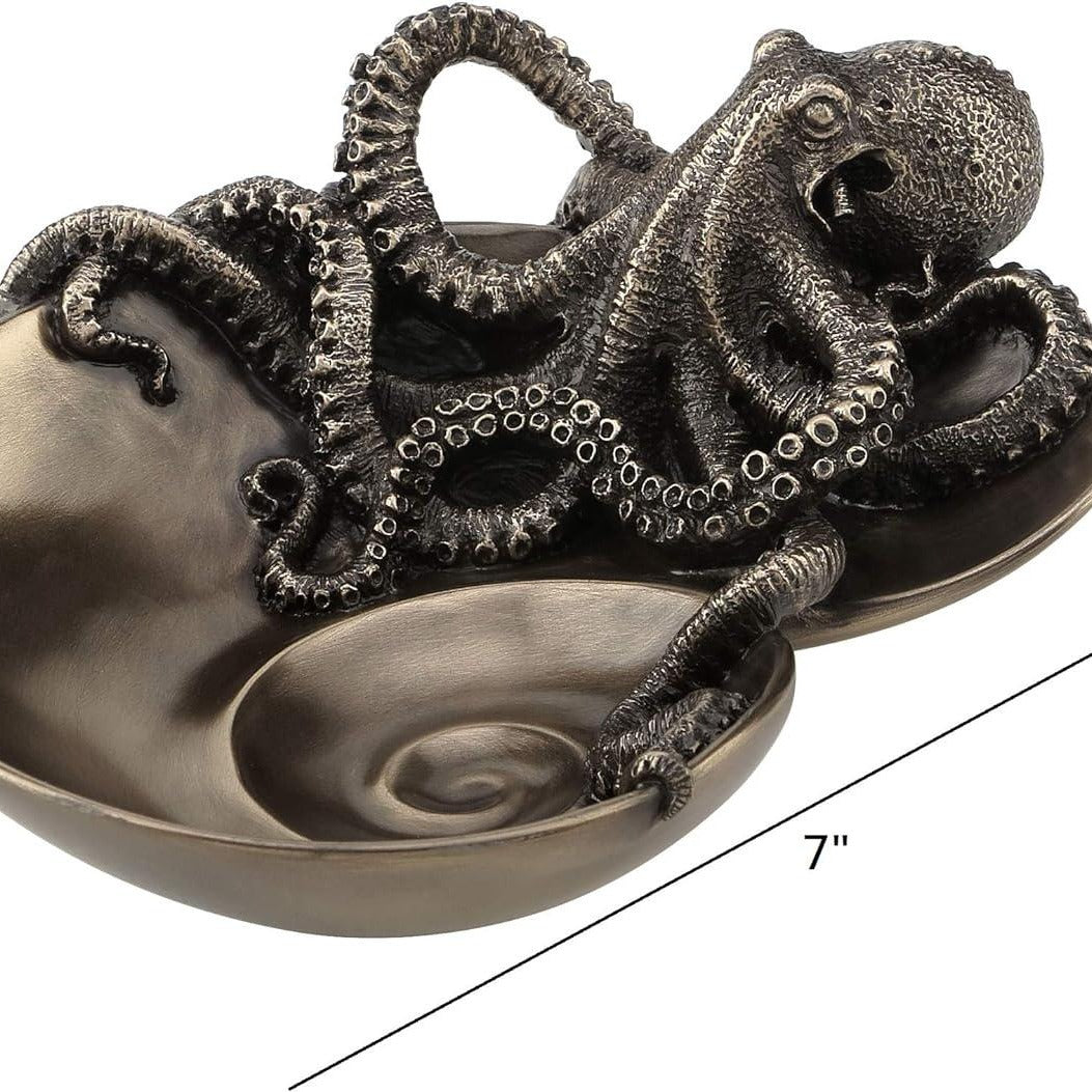 Octopus Nautilus Shell Decorative Tray