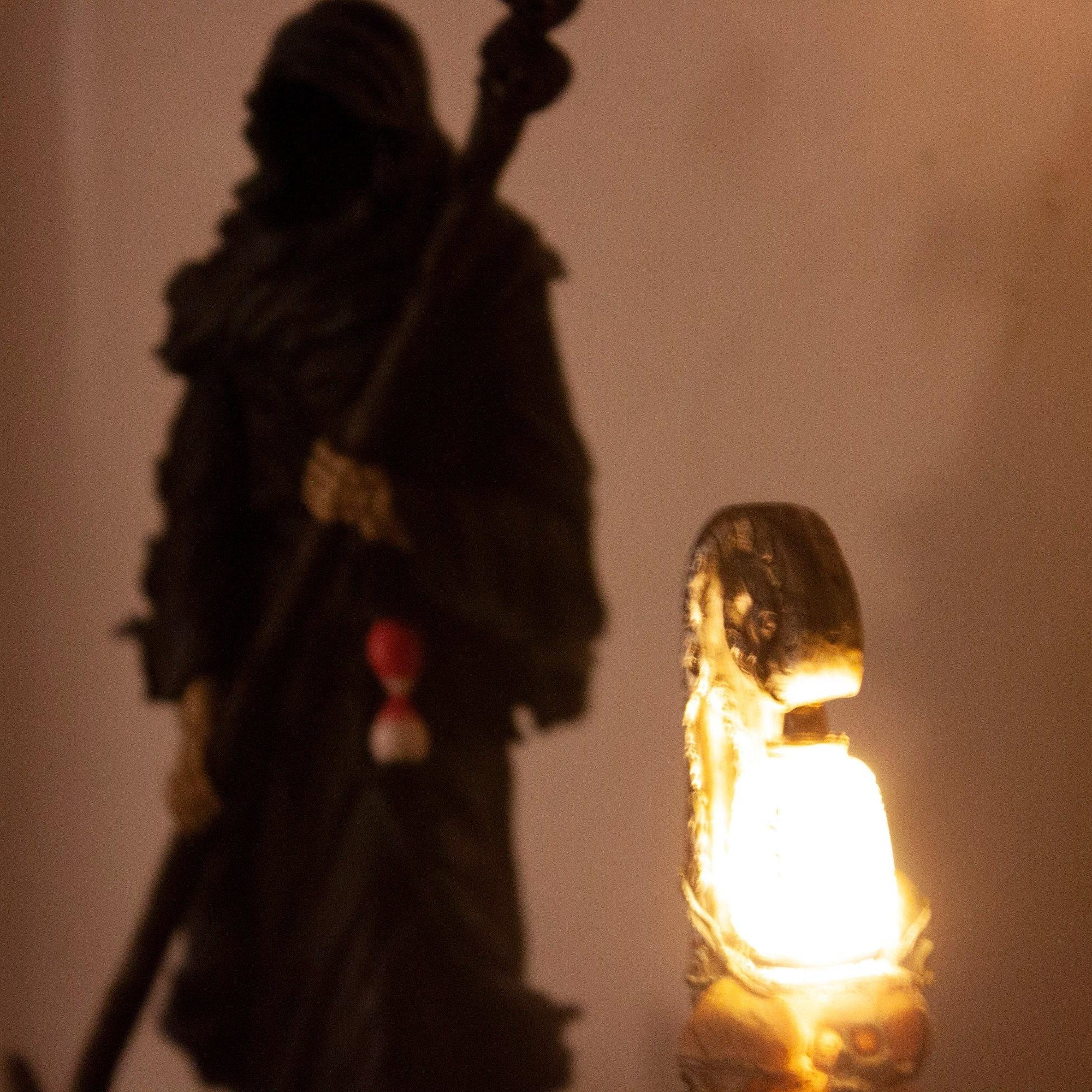 Charon Grim Reaper Statue. Charon Ferryman Sculpture Death God. Altar Gothic Sculptures