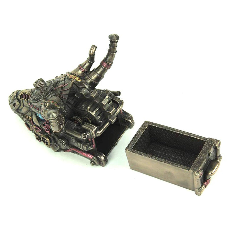 9.06 Inc Steampunk Decorative Dragon-Themed Figurine Trinket Box Jewelry Box