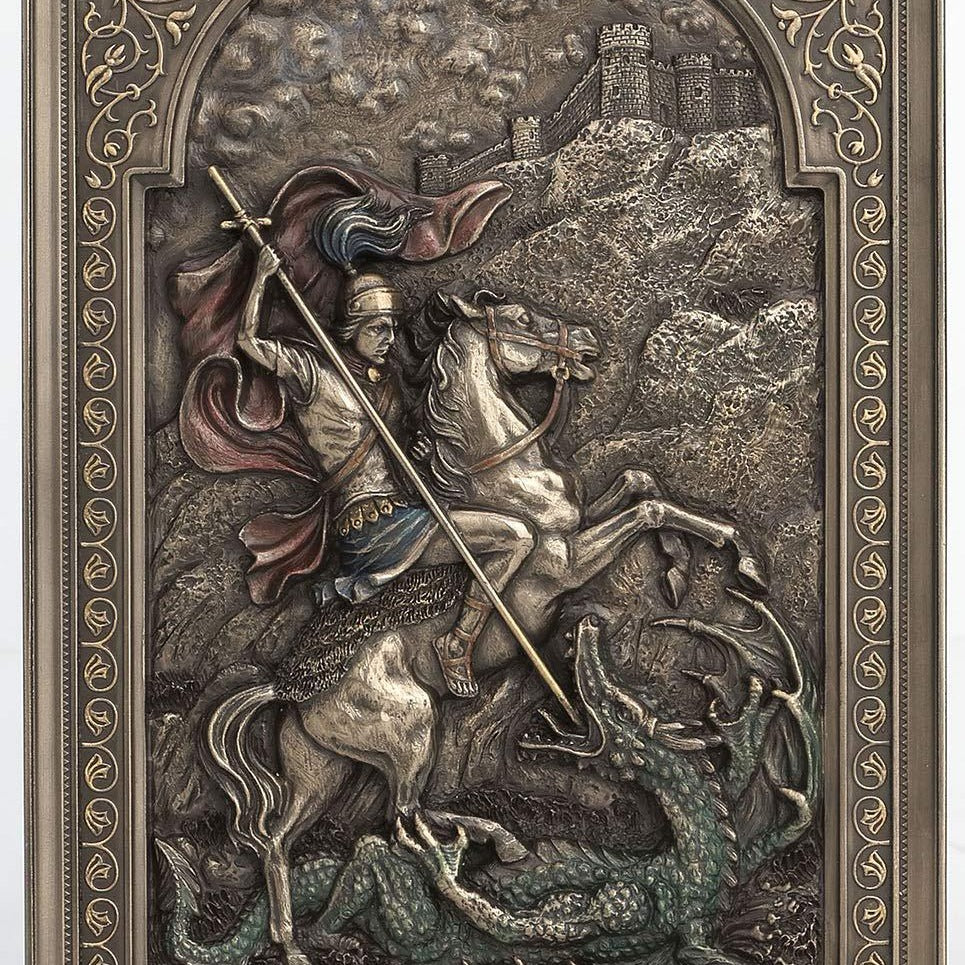 Saint George Dragon Slayer Wall Plaque