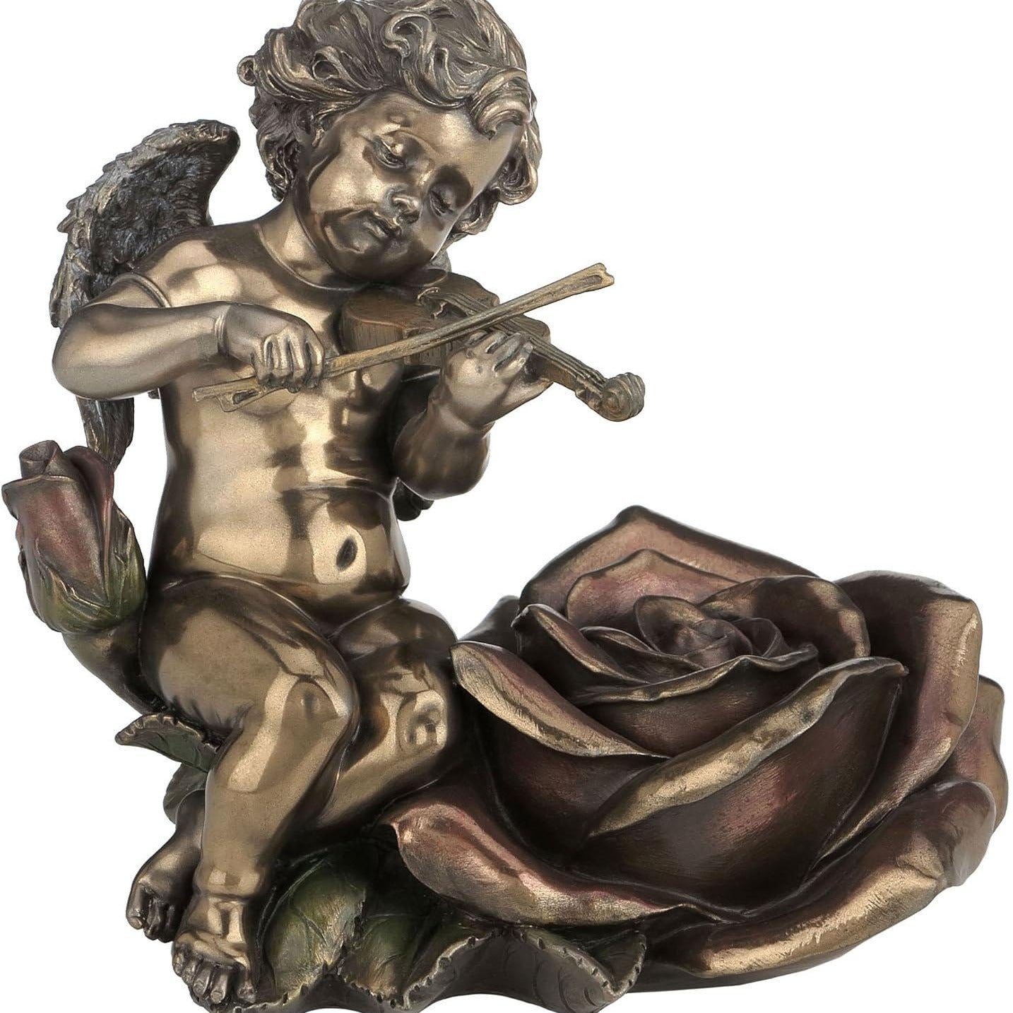Violin-Playing Angel Candlestick.