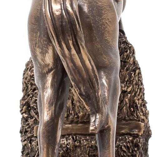 Bronzed Horseman Statue: Veronese Design Jockey Figurine