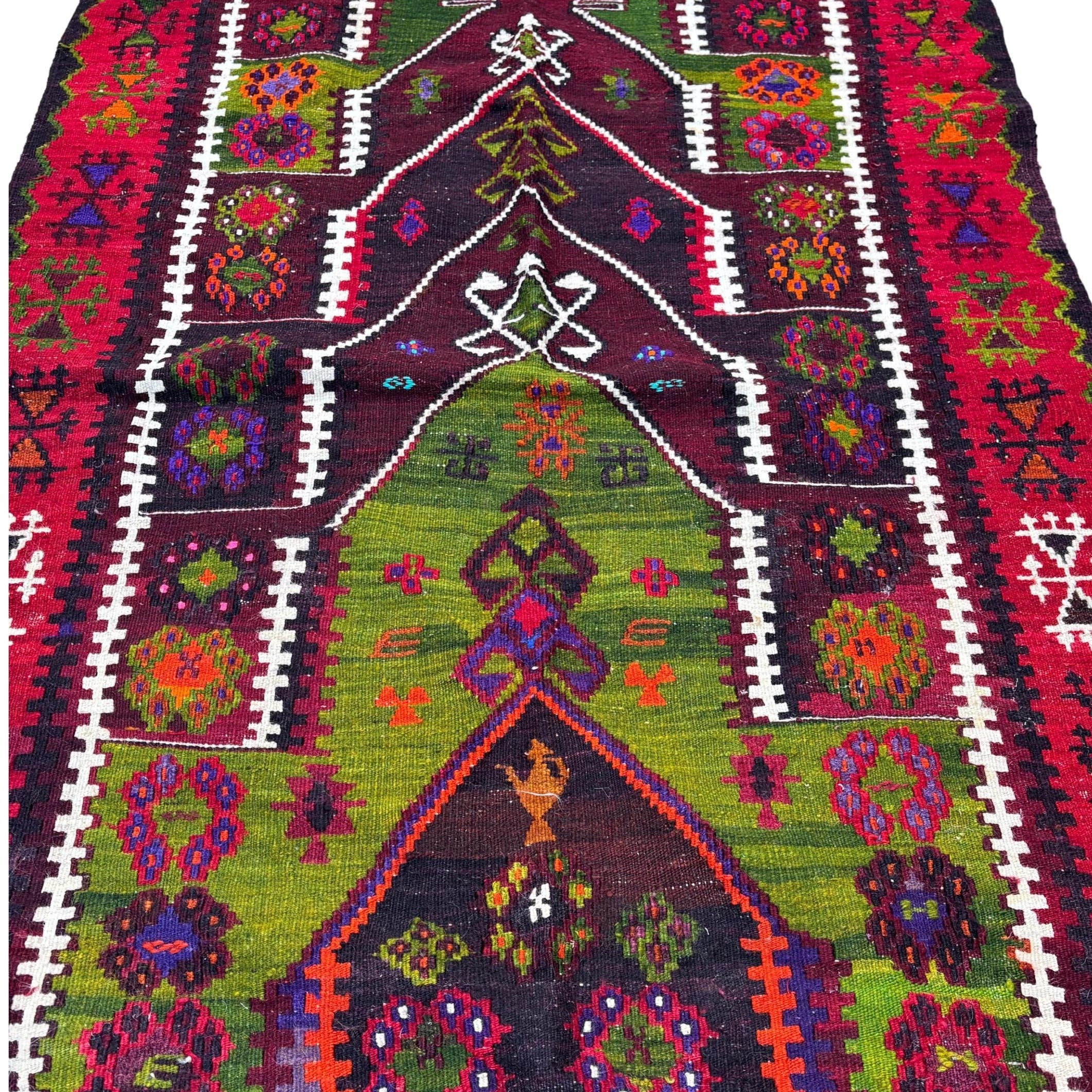24'x15,74' Antique Anatolian Emirdağ Natural Dyed Rug from 1800's