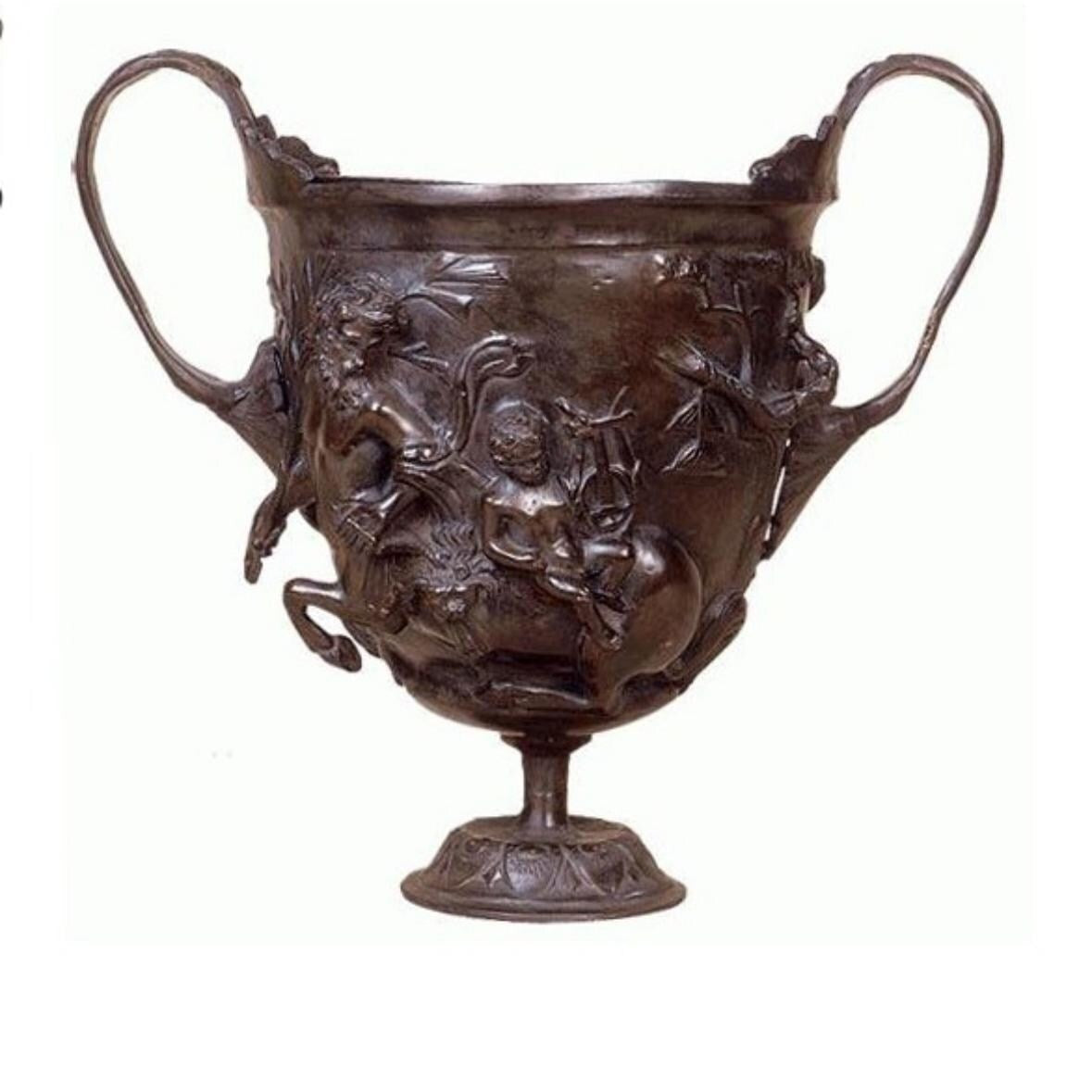 Bronze Pompei style Vase Garden Bronze Pot Decor