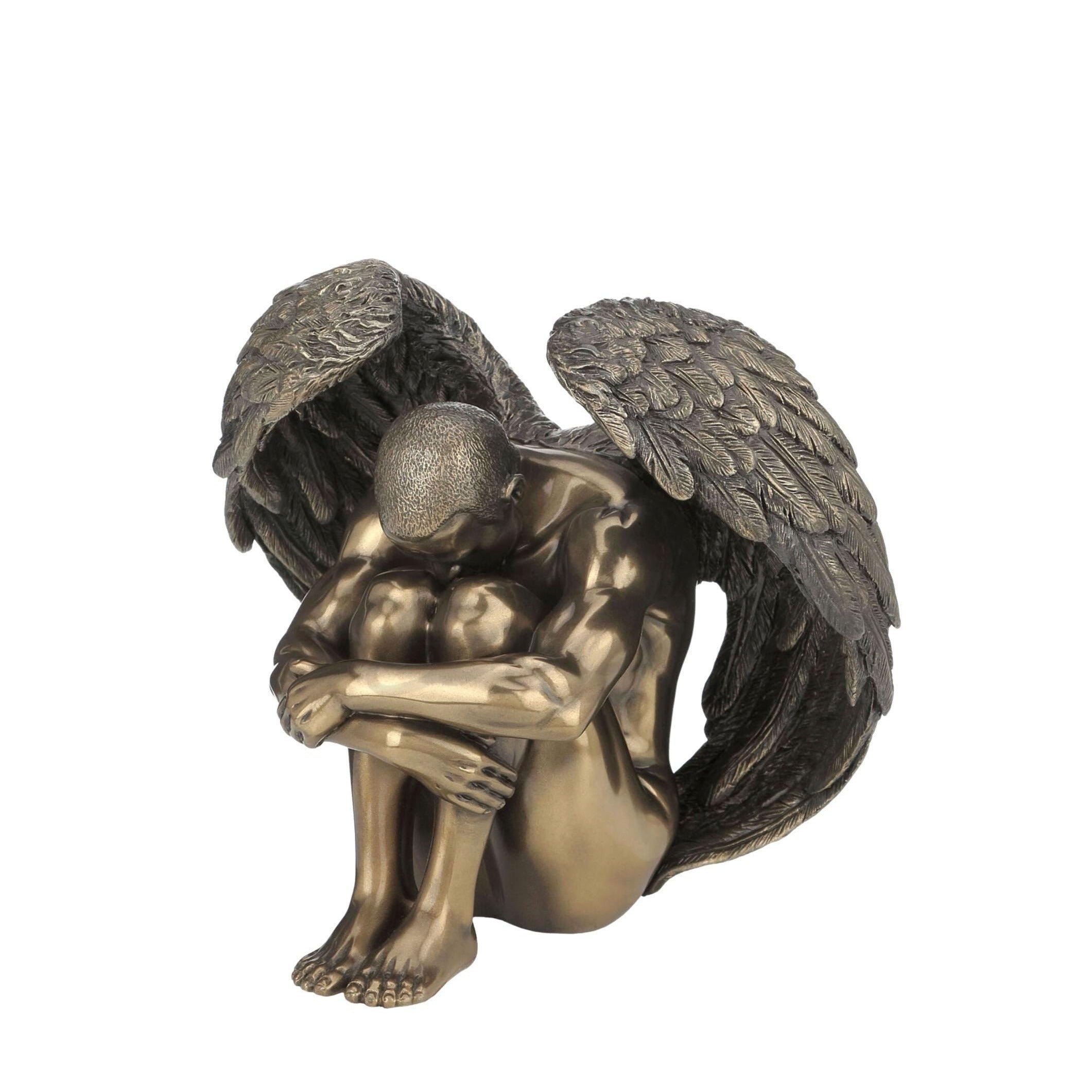 5.12 Inc Male Wınged Nude Statue