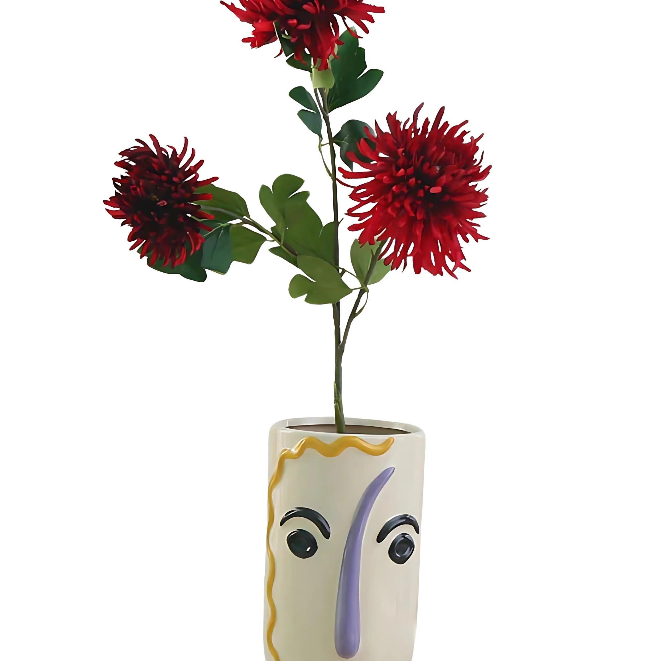Modern Art Porcelain Face Planter – A Bold Fusion of Creativity & Functionality