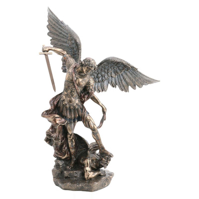 Archangel St. Michael Statue: Cold Cast Bronze statue