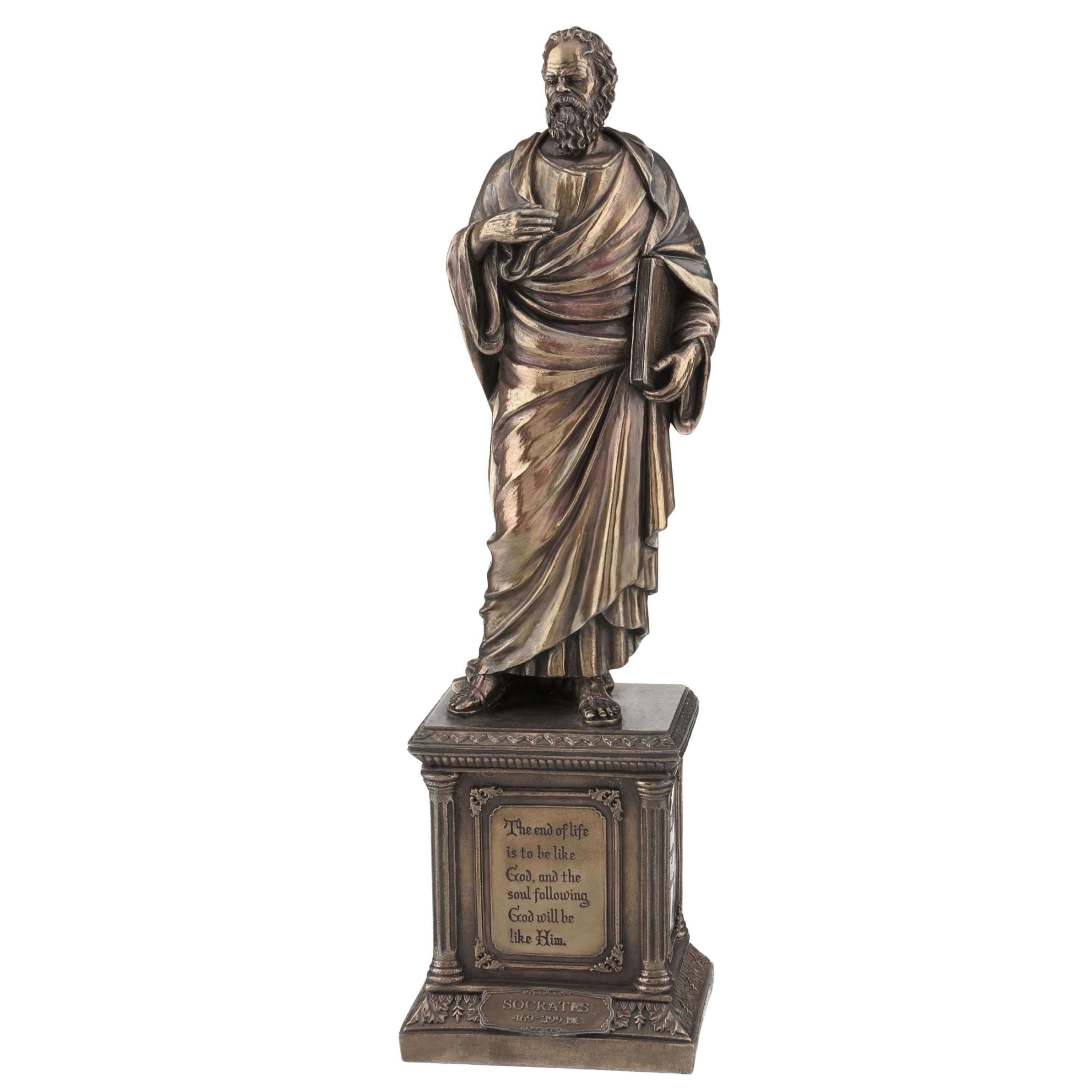 Greek Philosopher Sculptures Set | Socrates, Plato & Aristotle Statues