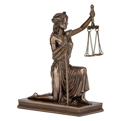 Lady Justice Seated Themis Statue