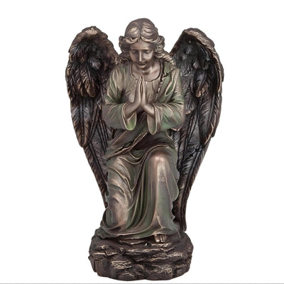 Praying Winged Angel Sculpture - 7.87 Inches
