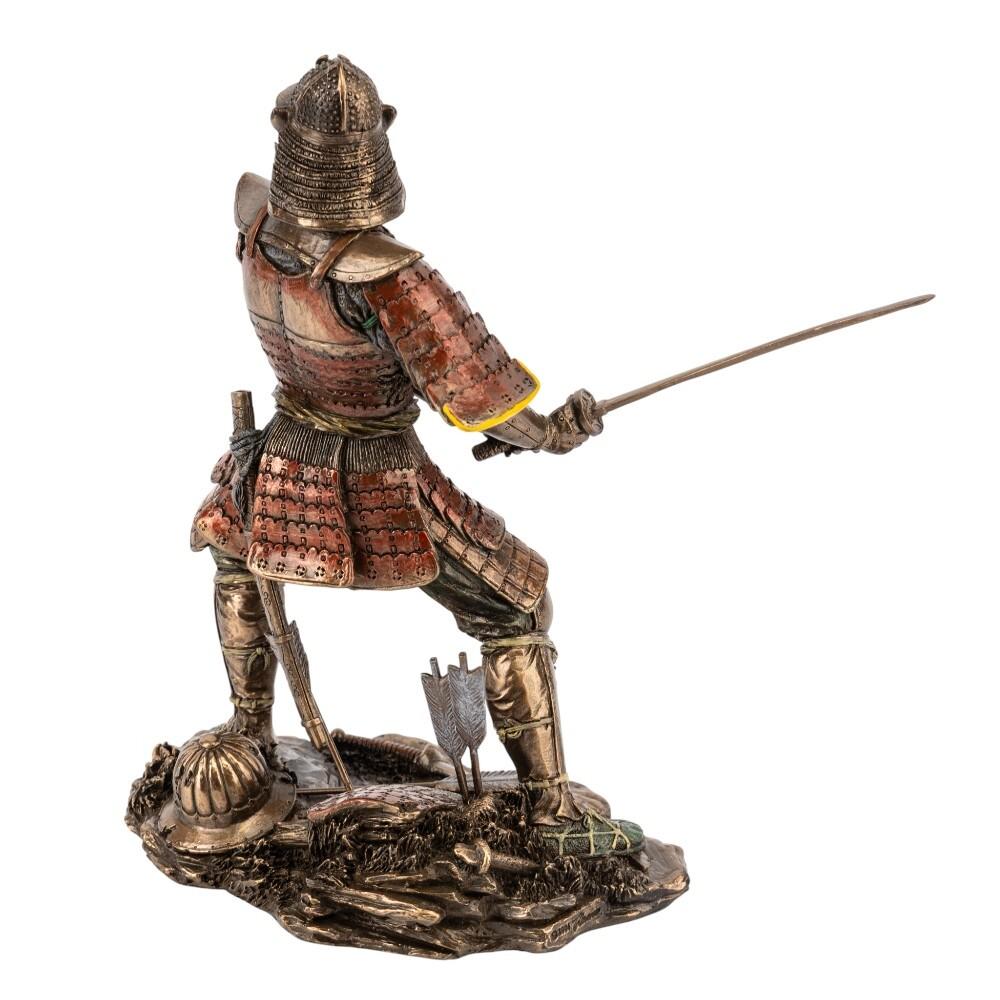 Samurai Statue Bushido Warrior with Katana Japanese Warrior Sculpture