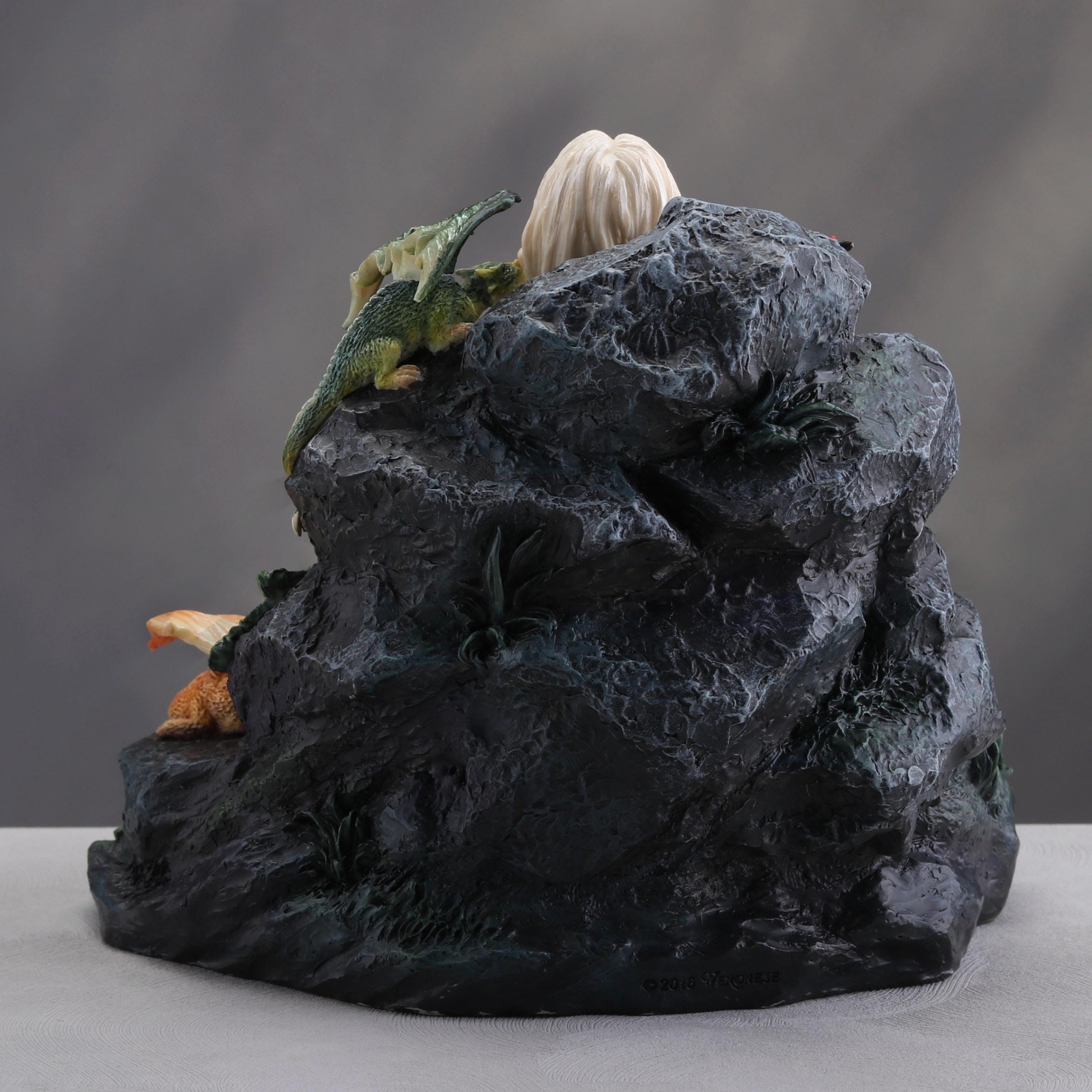 Dragon Queen Statue with Dragons – Fantasy Polystone Collectible Decor