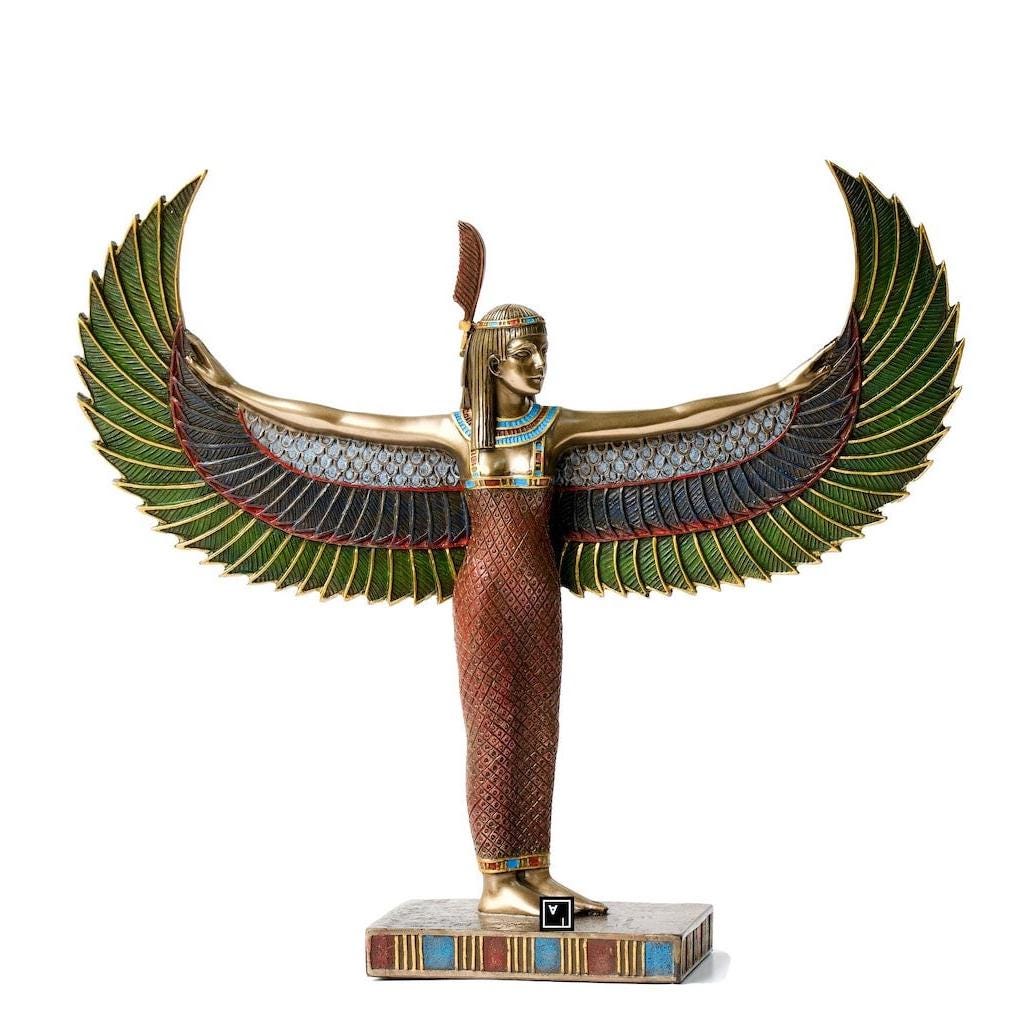 Egyptian Isis Goddess Statue, Veronese Design