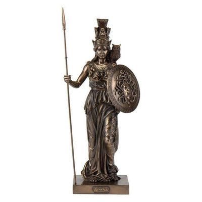 Large (20 Inc) Athena Standing with Spear Statue
