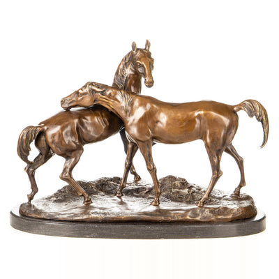 Bronze Horse Sculpture | Handcrafted Bronze Decor | Unique Home Accent