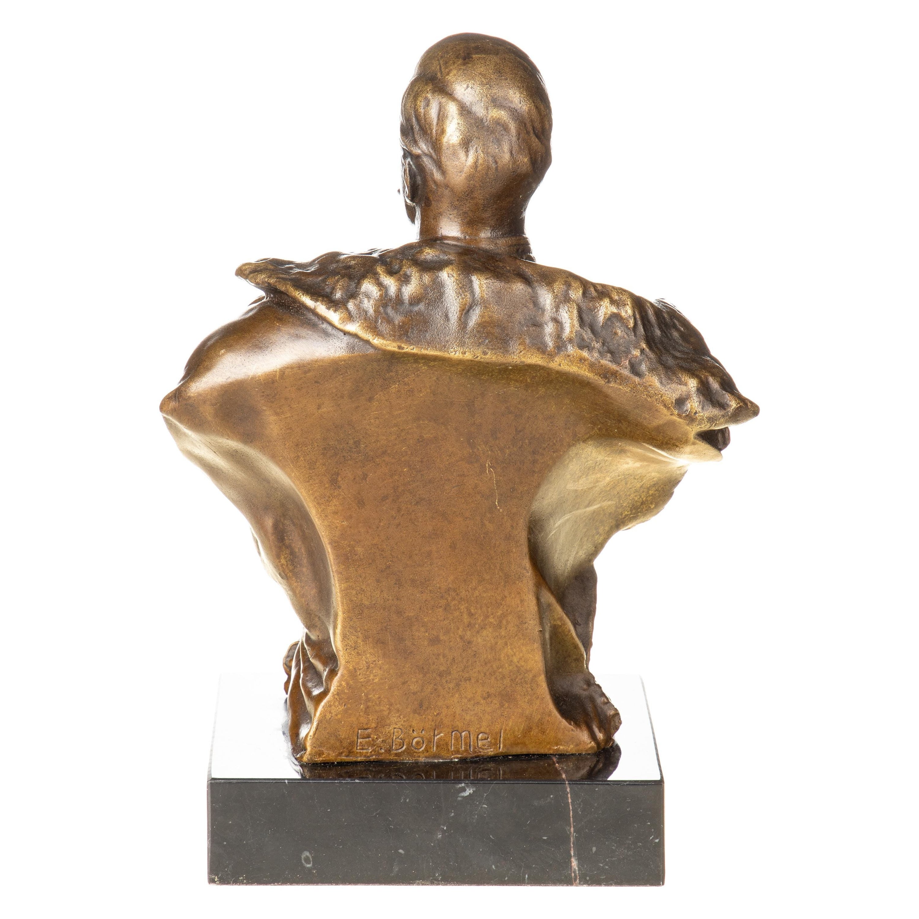 Imperial Military Officer Bust Statue | Handcrafted Bronze Decor