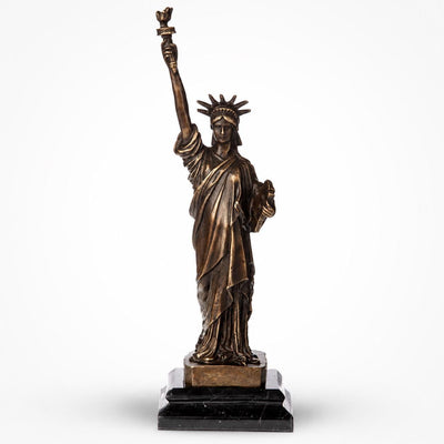 Statue of Liberty Bronze Finish Sculpture | Handcrafted Bronze Decor