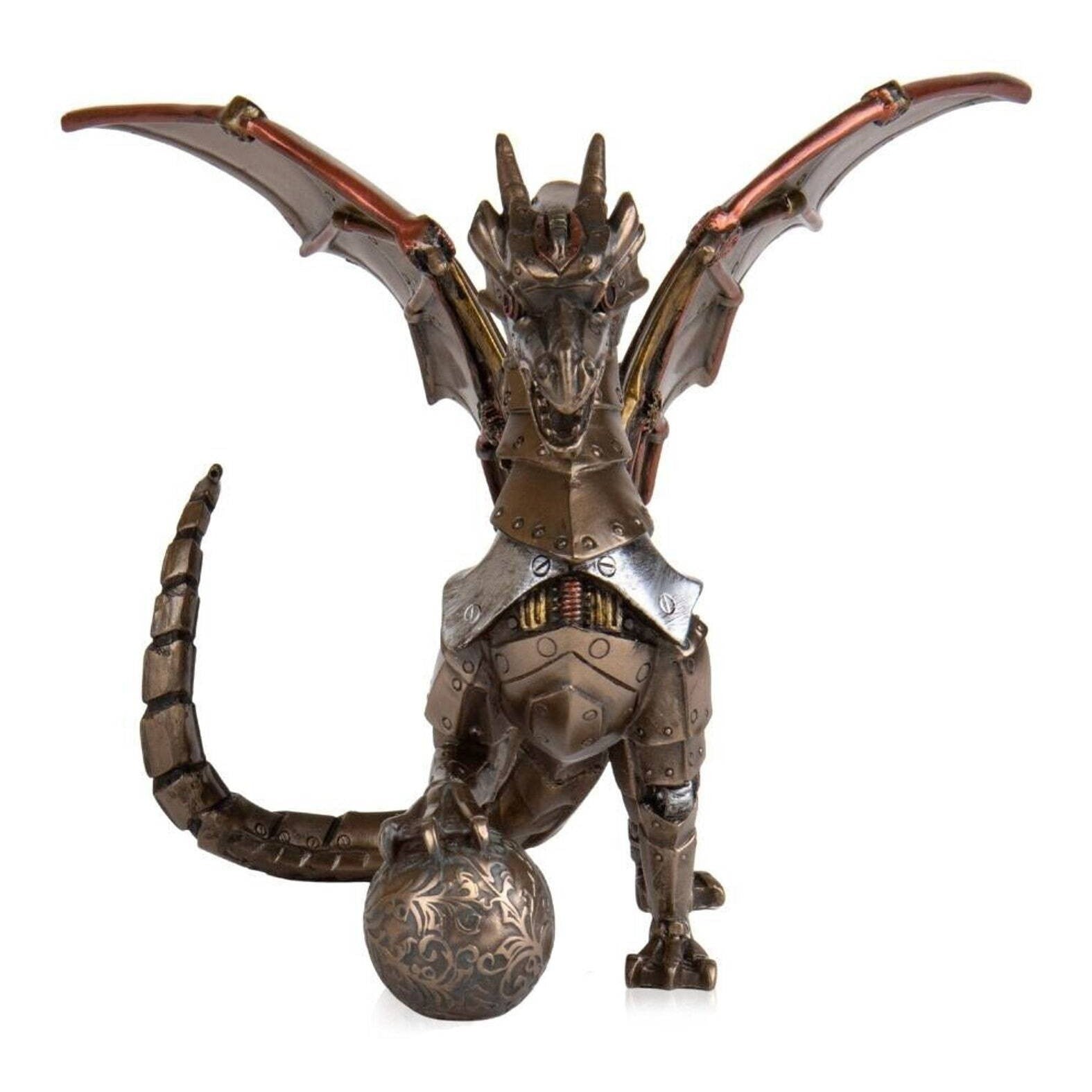 K Dragon Holding Orb | Animal Sculptures | Home Decor | Handcrafted