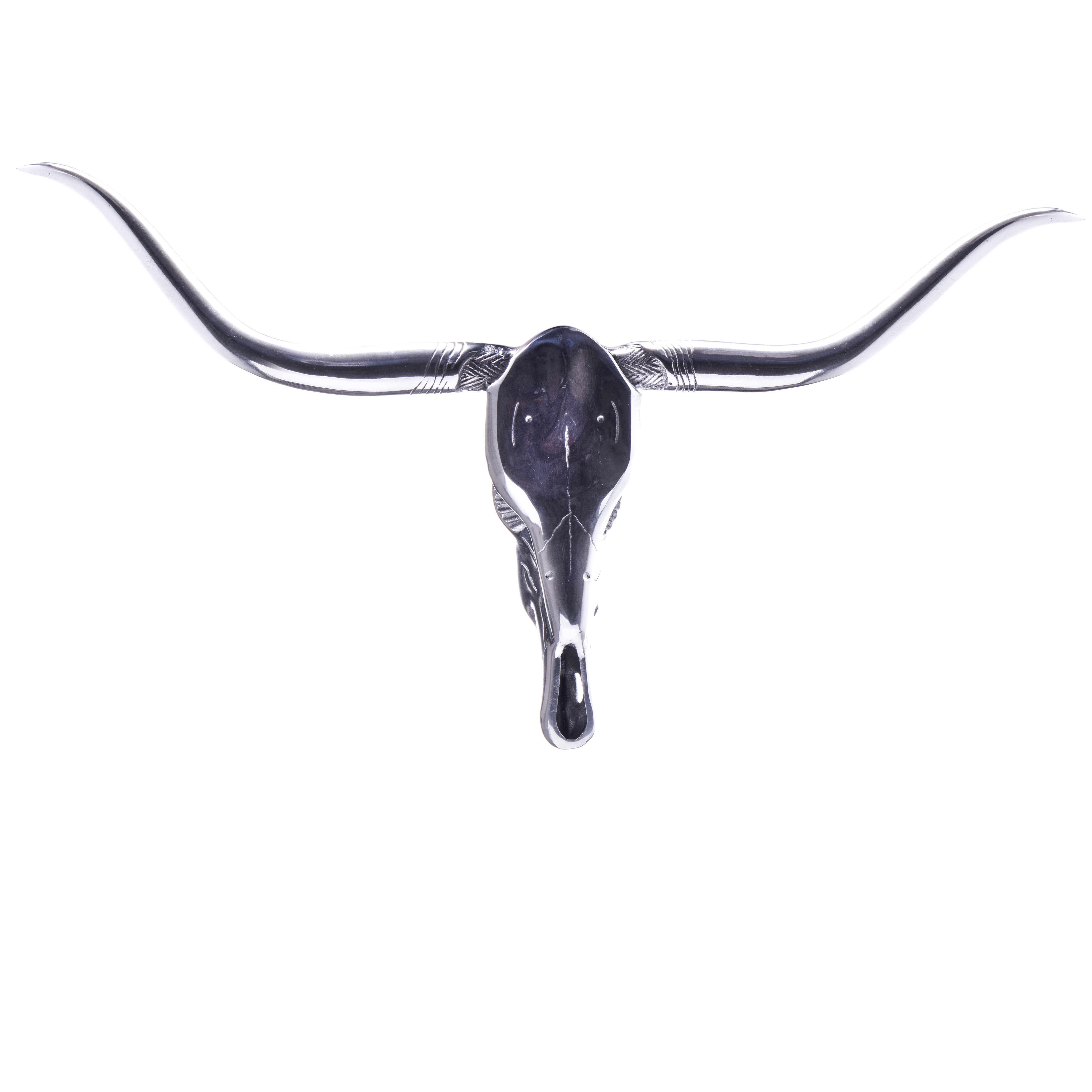Longhorn Bull Skull Wall Decor | Handcrafted Aluminium Decor