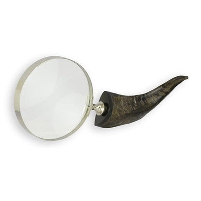 Vintage Horn Handle Magnifier | Brass Decor | Gift Idea