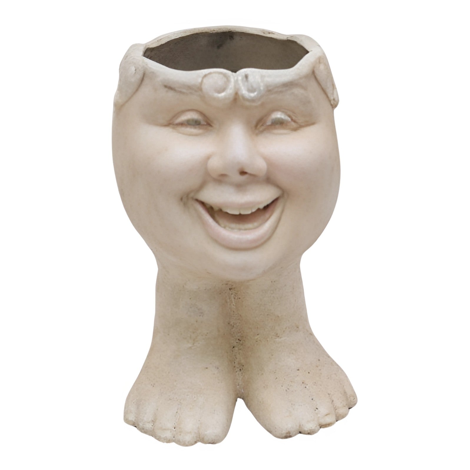 Smiling Face Planter Vase | Handcrafted Ceramic Decor
