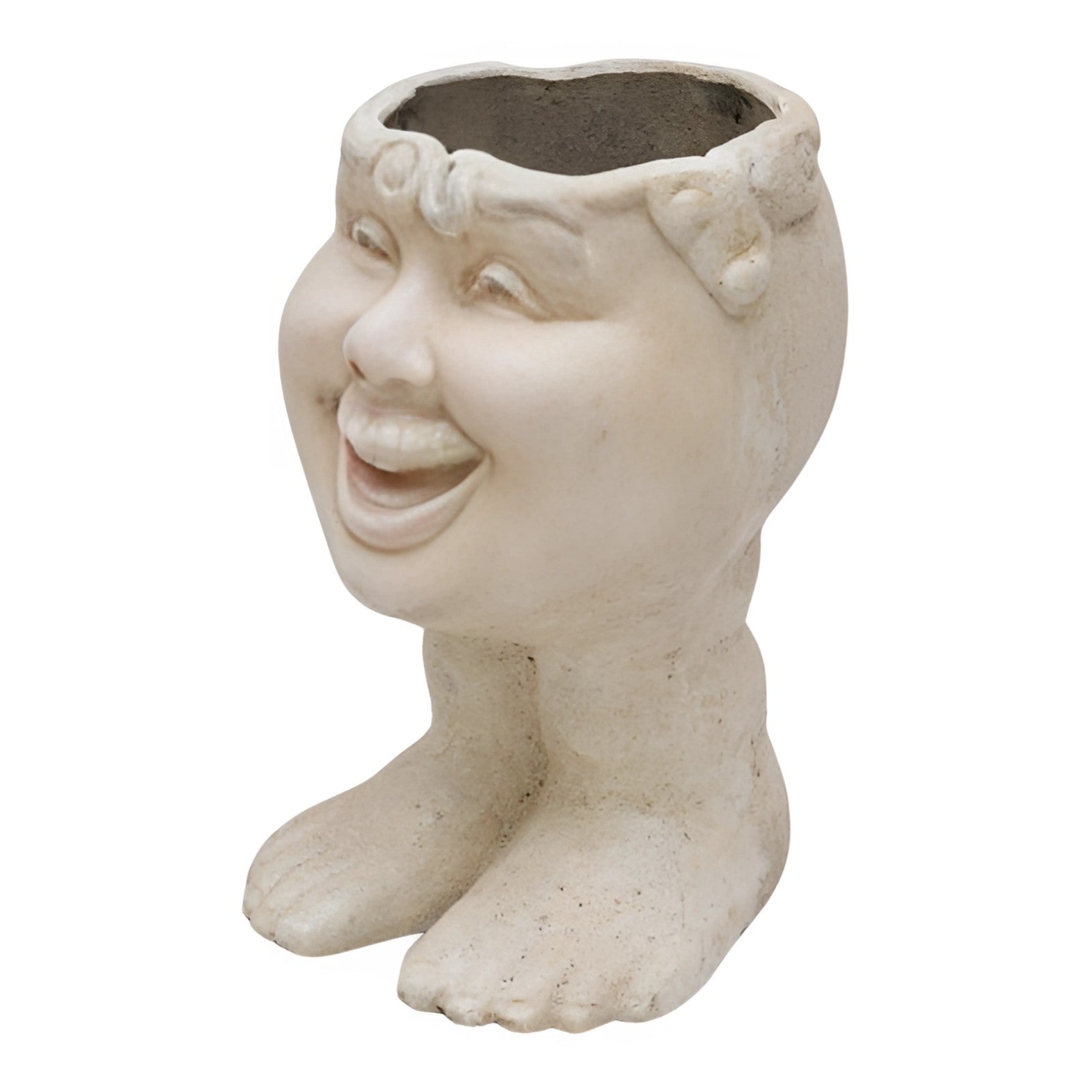 Smiling Face Planter Vase | Handcrafted Ceramic Decor