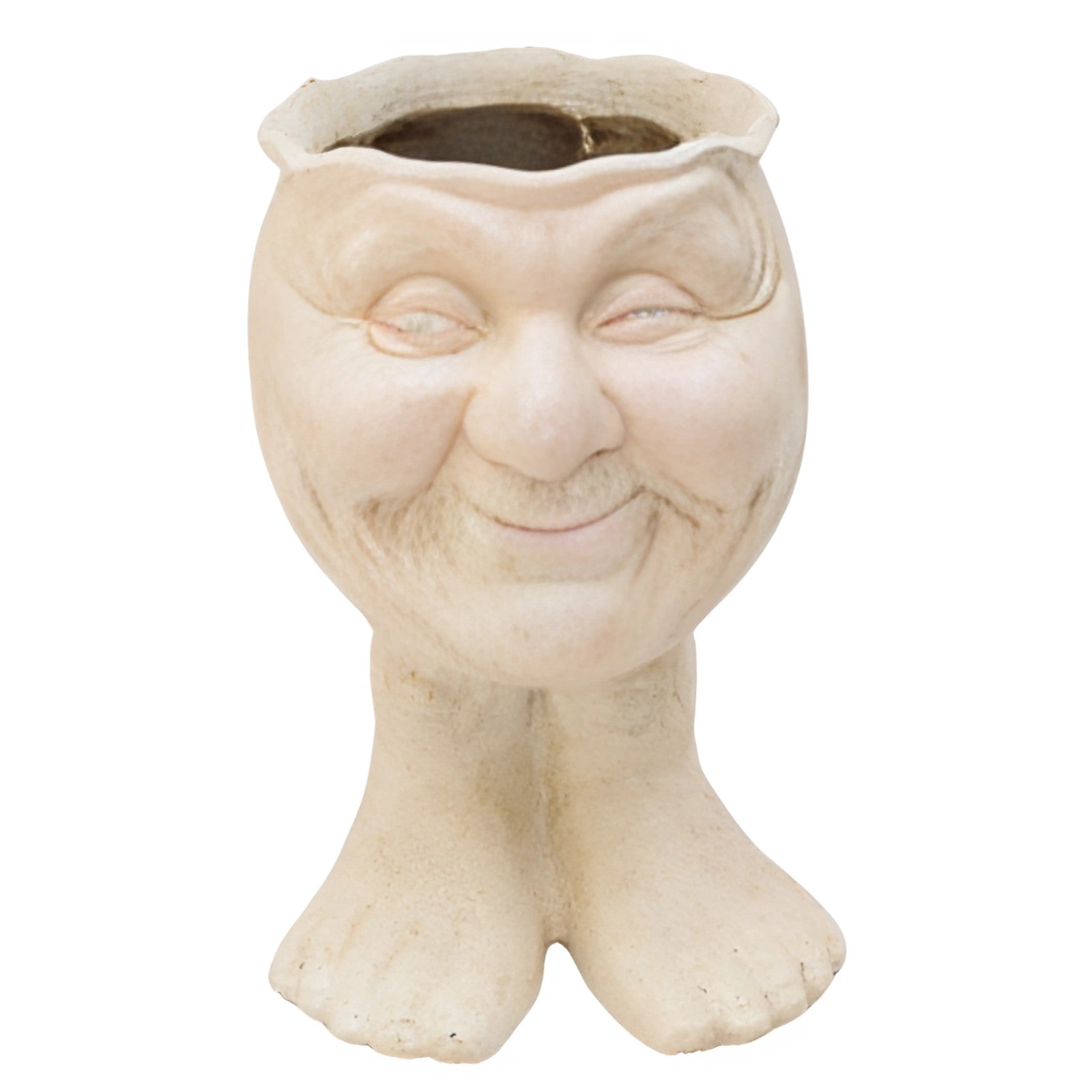 Smiling Face Planter Vase | Handcrafted Ceramic Decor | Gift Idea