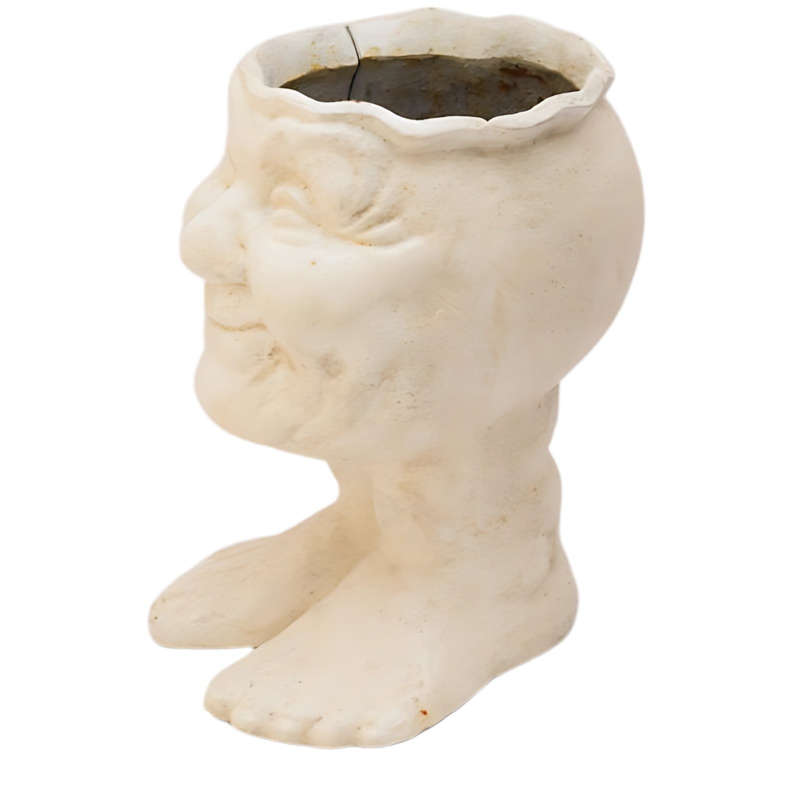 Smiling Face Planter Vase | Handcrafted Ceramic Decor | Gift Idea