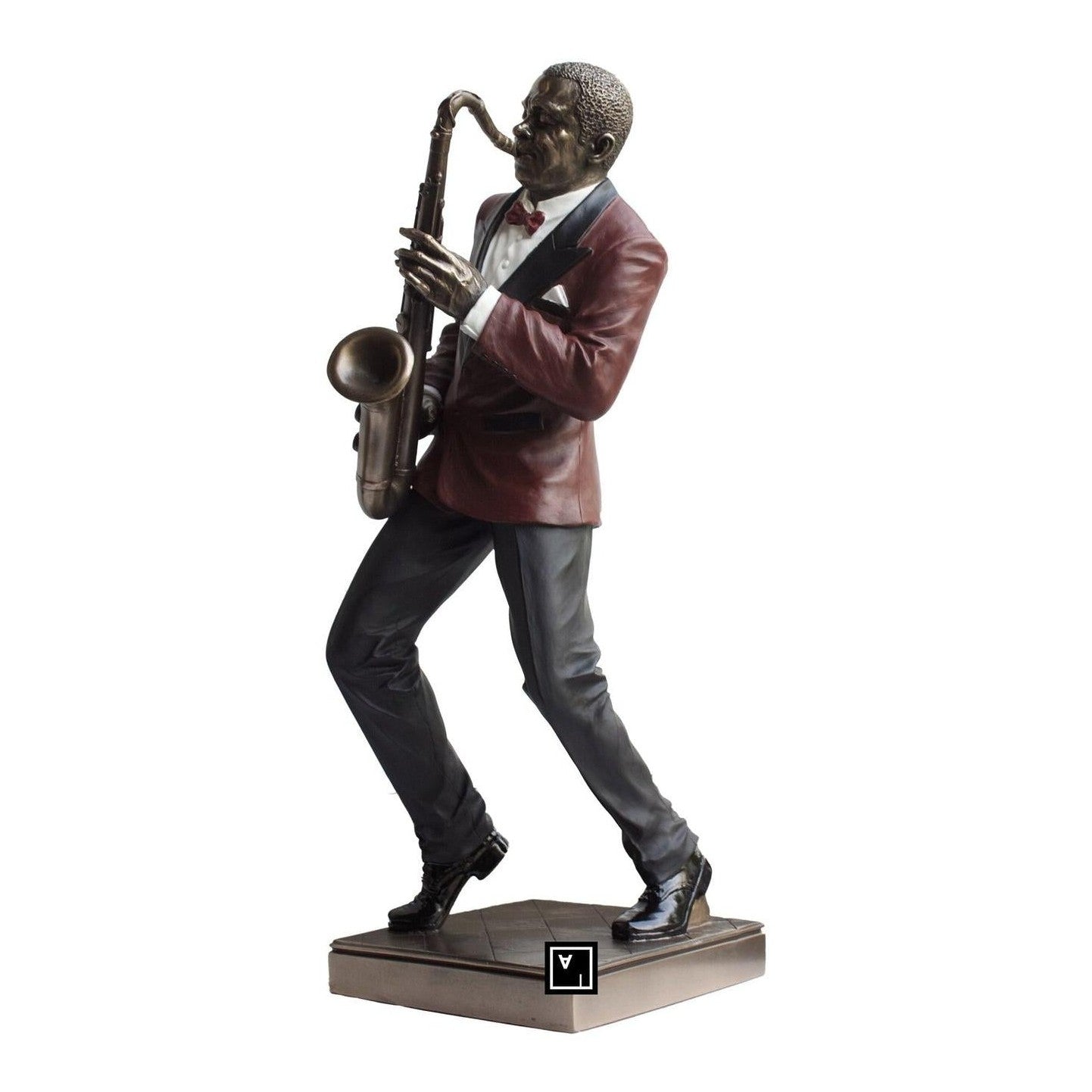 Saxophone Player Statute. Saxophone Player Sculpture, Figurines & Stat