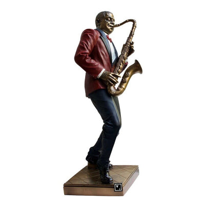 Saxophone Player Statute. Saxophone Player Sculpture, Figurines & Stat